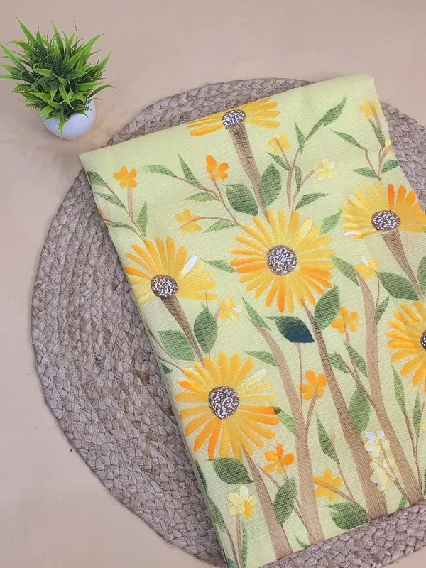 Lemon_Yellow_Kota_Cotton_Handloom_Suit_Set_For_Womens