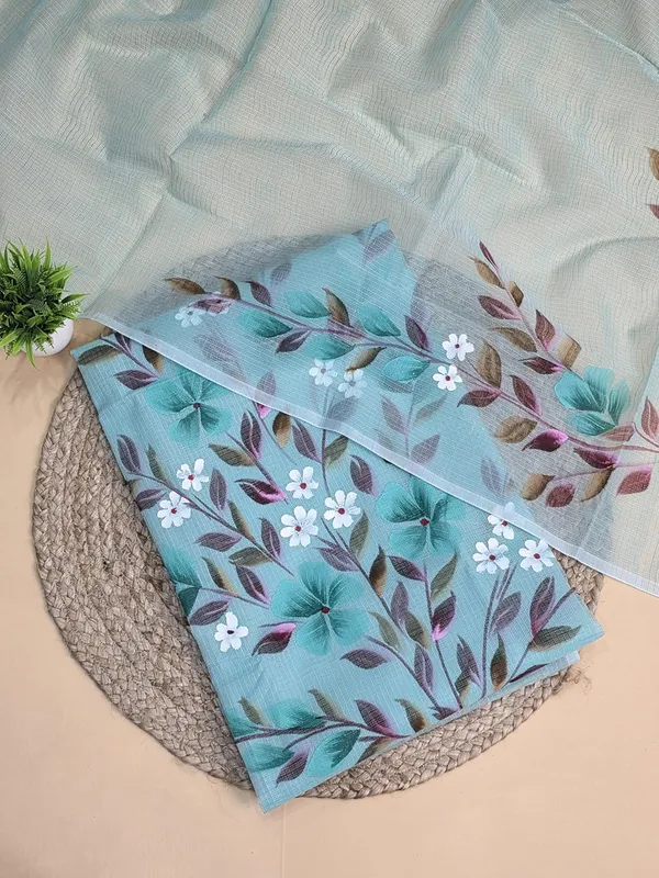 Sea_Green_Kota_Cotton_Dress_Material_For_Womens