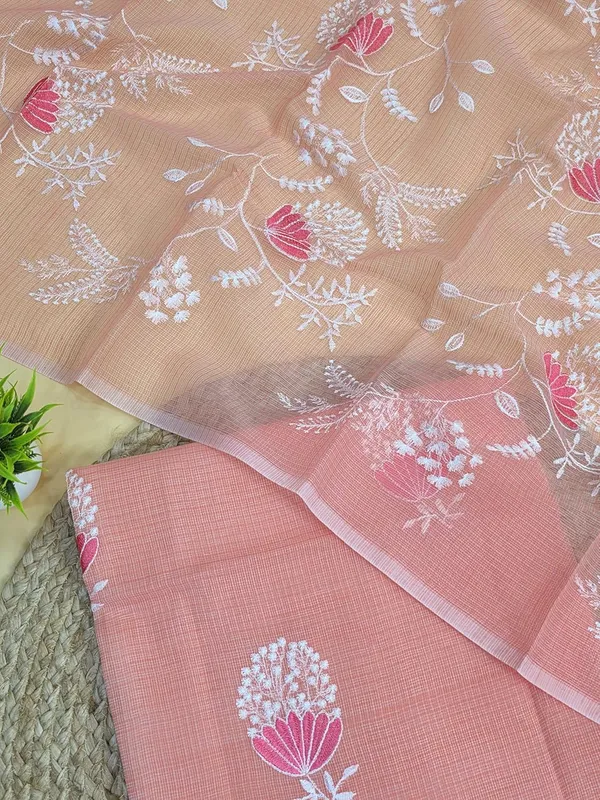 Peach_Kota_Cotton_Dress_Material_For_Womens