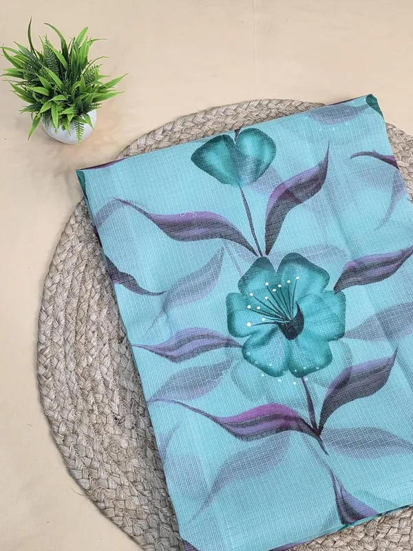 Sea_Green_Kota_Cotton_Suit_Unstiched_Dress_Material_For_Womens