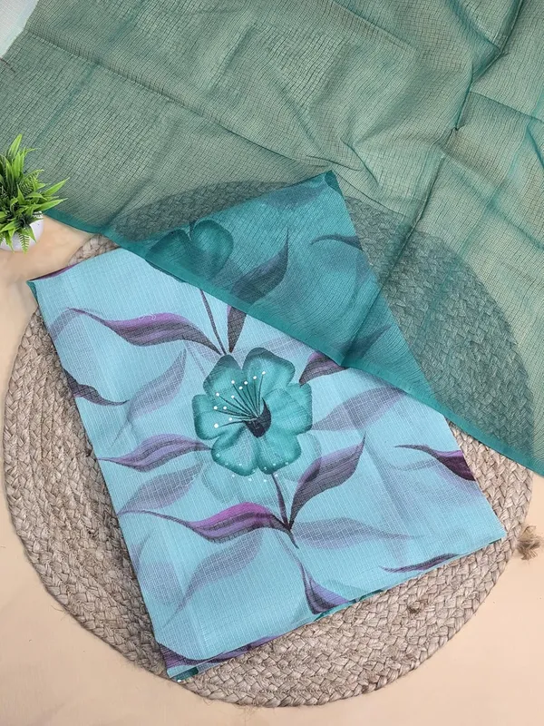 Sea_Green_Kota_Cotton_Suit_Unstiched_Dress_Material_For_Womens