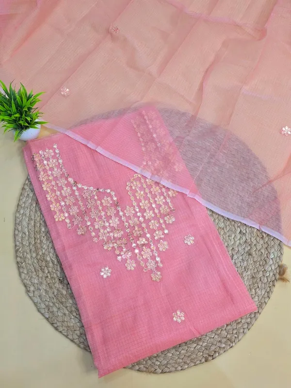 Peach_Kota_Cotton_Suit_Unstiched_Dress_Material_For_Womens