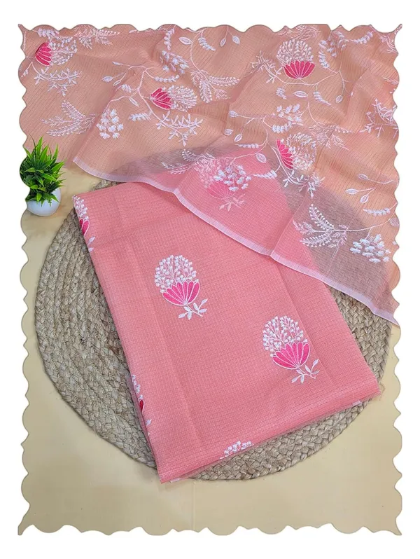 Peach_Kota_Cotton_Suit_Unstiched_Dress_Material_For_Womens