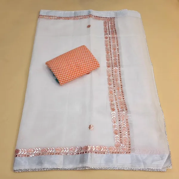 Orange_Kota_Cotton_Saree_For_Womens
