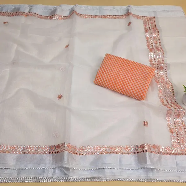 Orange_Kota_Cotton_Saree_For_Womens