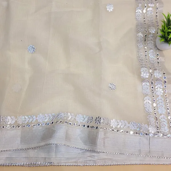 Beige_Kota_Cotton_Saree_For_Womens