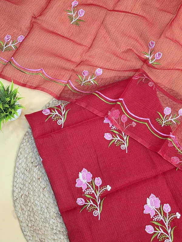 Red_Kota_Cotton_Suit_Unstiched_Dress_Material_For_Womens