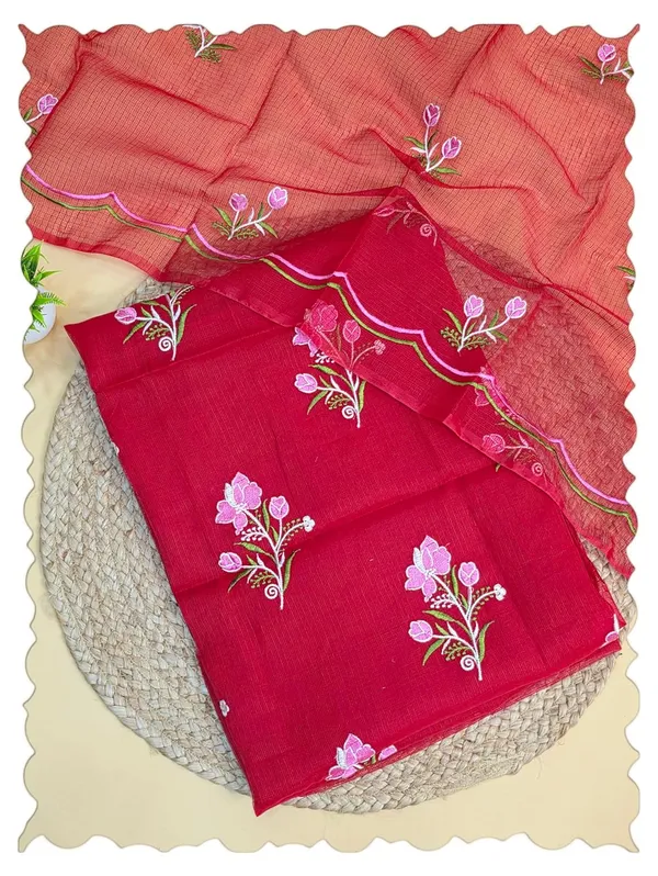Red_Kota_Cotton_Suit_Unstiched_Dress_Material_For_Womens