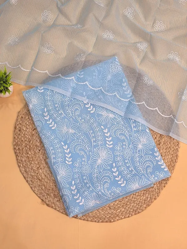 Skyblue_Kota_Cotton_Dress_Material_For_Womens