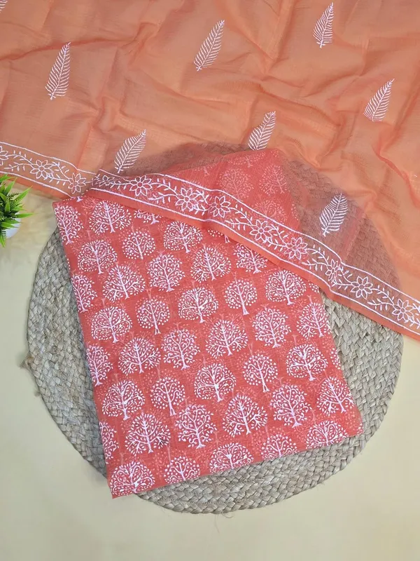 Peach_Kota_Cotton_Suit_Unstiched_Dress_Material_For_Womens