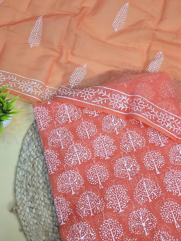 Peach_Kota_Cotton_Suit_Unstiched_Dress_Material_For_Womens