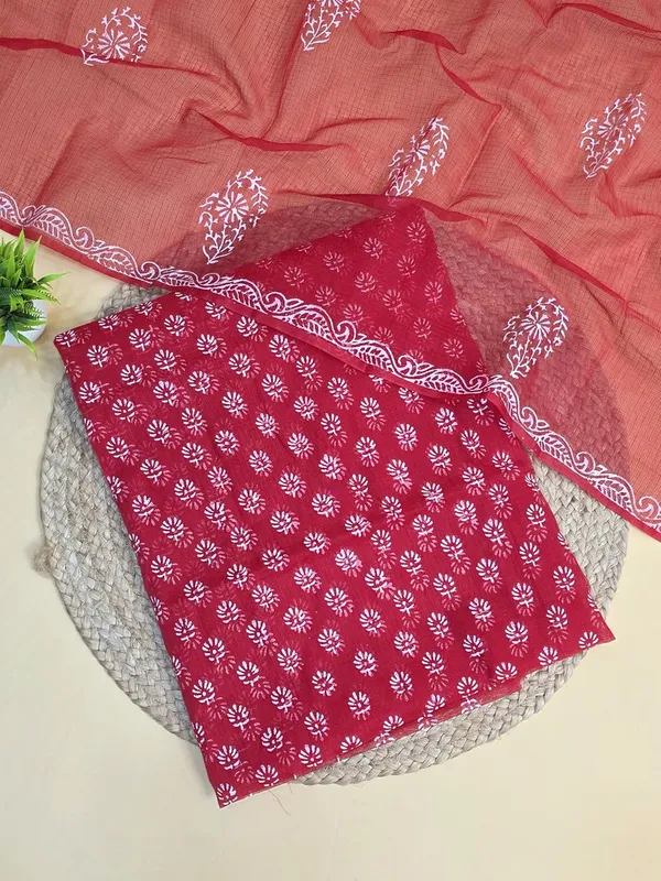 Red_Kota_Cotton_Suit_Unstiched_Dress_Material_For_Womens