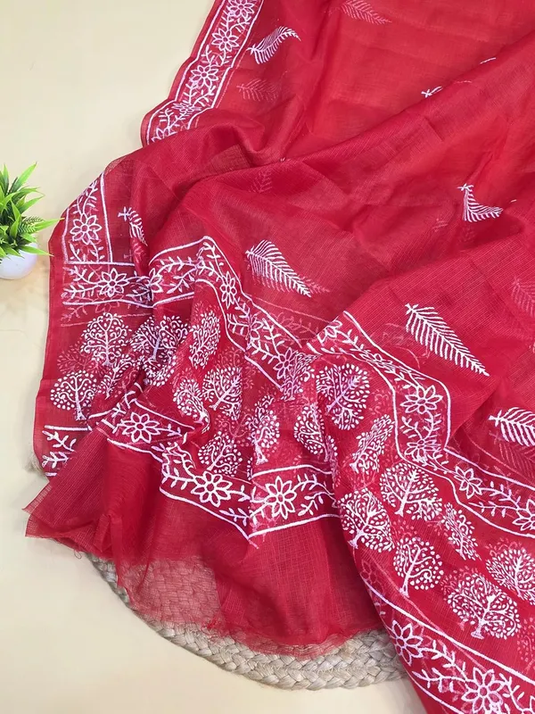 Red_Kota_Cotton_Suit_Unstiched_Dress_Material_For_Womens
