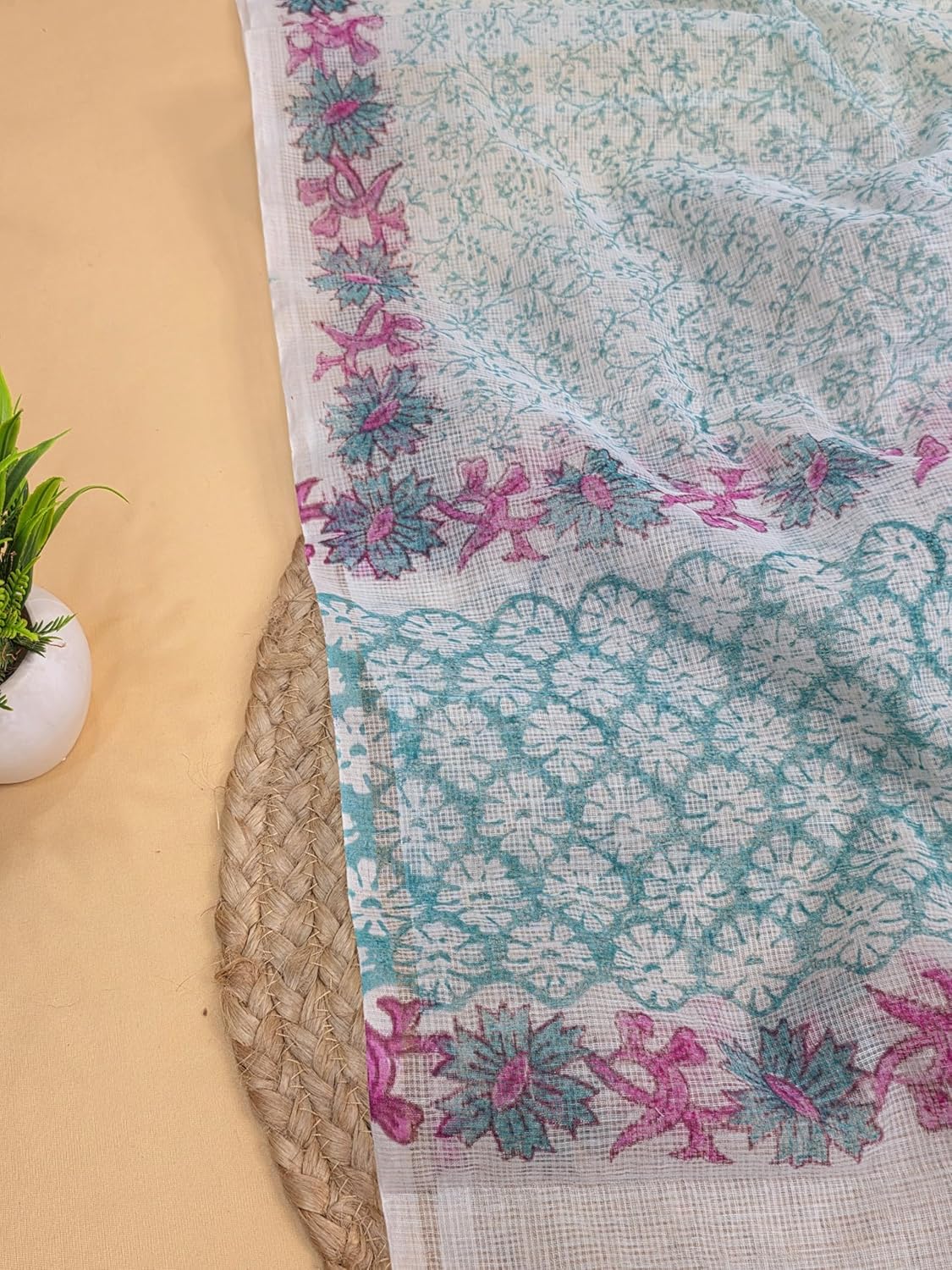 Sea_Green_Kota_Cotton_Dress_Material_For_Womens