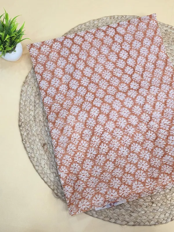 Brown_Kota_Cotton_Printed_Suit_Fabric_Set_For_Womens