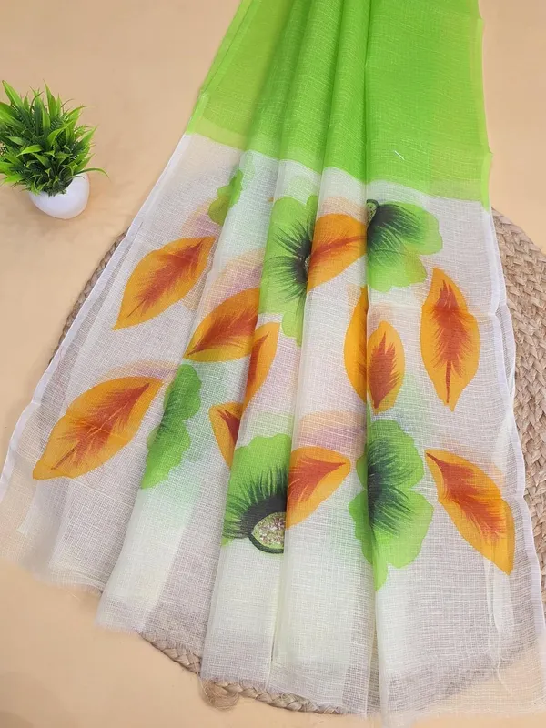 Luxe_Green_Kota_Cotton_Hand_Painted_Suit_Set_For_Womens