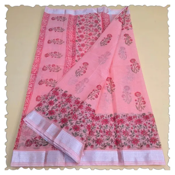 Peach_Kota_Cotton_Saree_For_Womens