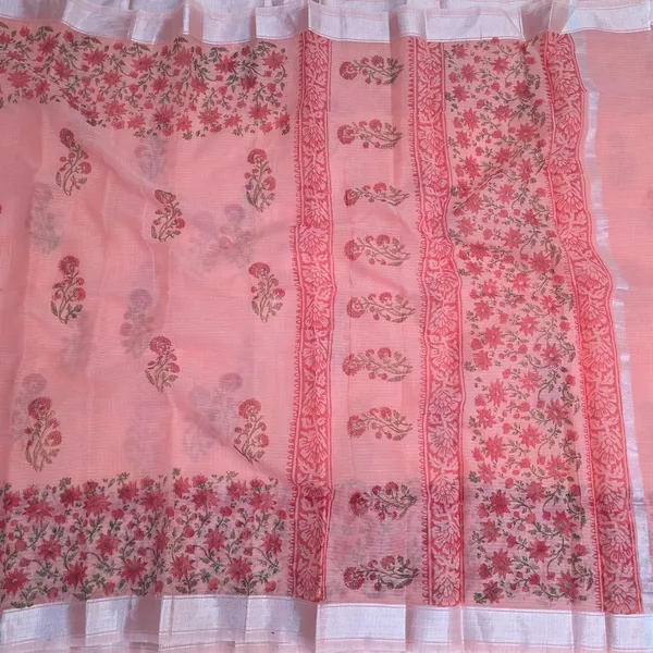 Peach_Kota_Cotton_Saree_For_Womens