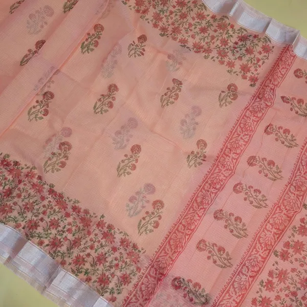 Peach_Kota_Cotton_Saree_For_Womens