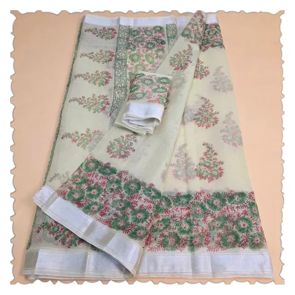 Pista_Green_Kota_Cotton_Saree_For_Womens