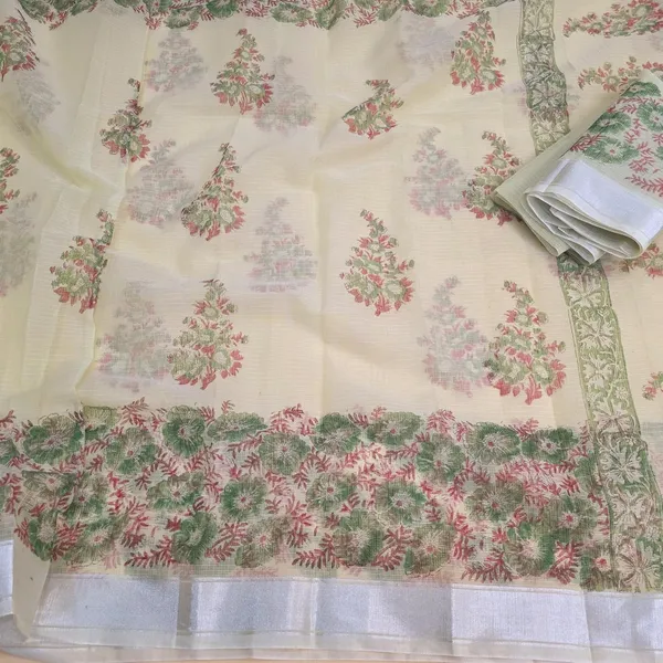 Pista_Green_Kota_Cotton_Saree_For_Womens