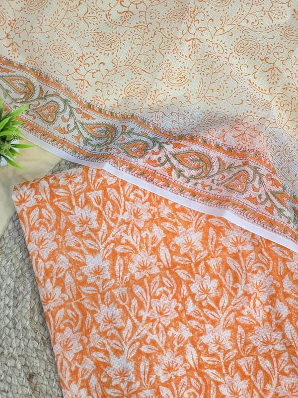 Pastel_Orange_Kota_Cotton_Suit_Unstiched_Dress_Material_For_Womens