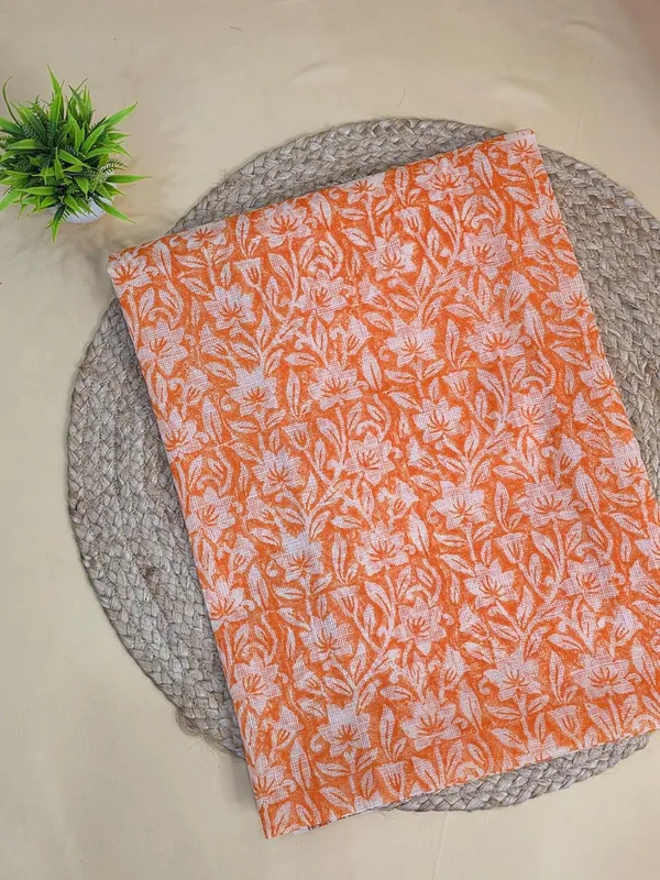 Pastel_Orange_Kota_Cotton_Suit_Unstiched_Dress_Material_For_Womens