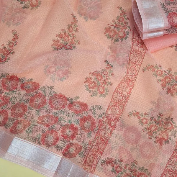 Peach_Kota_Cotton_Saree_For_Womens