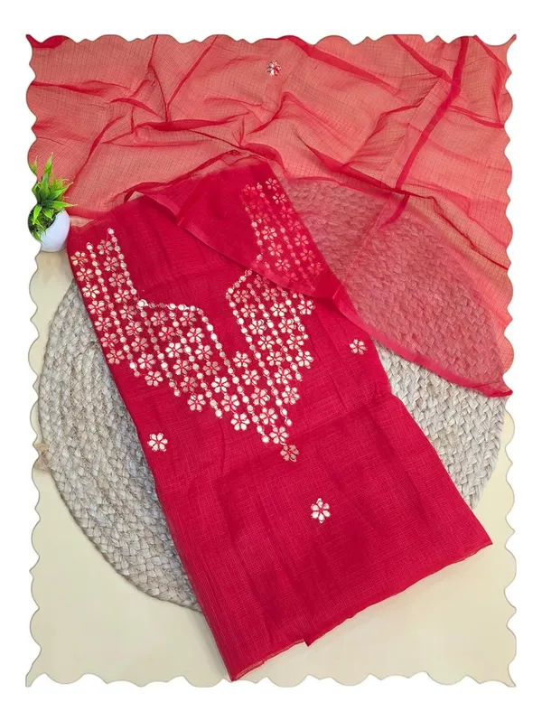 Red_Kota_Cotton_Dress_Material_For_Womens