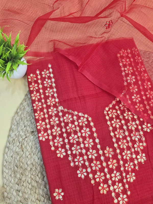 Red_Kota_Cotton_Dress_Material_For_Womens