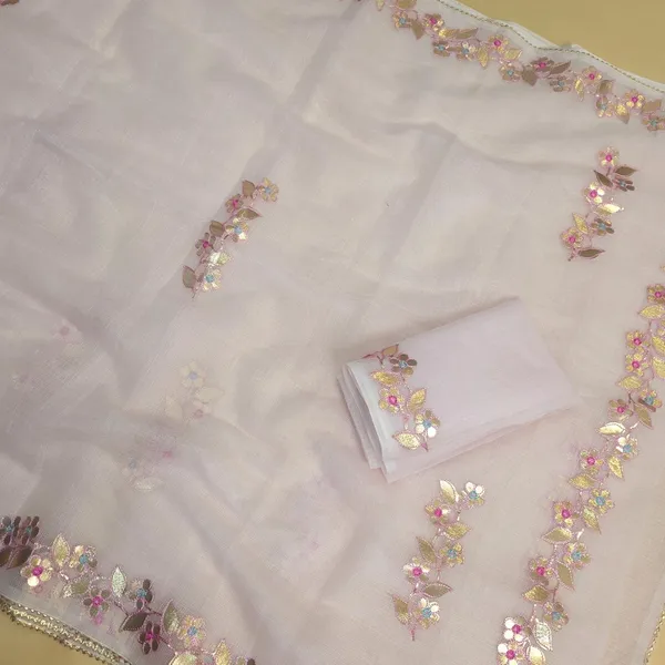 Pastel_Pink_Kota_Cotton_Saree_For_Womens