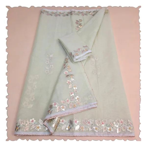 Pista_Green_Kota_Cotton_Saree_For_Womens