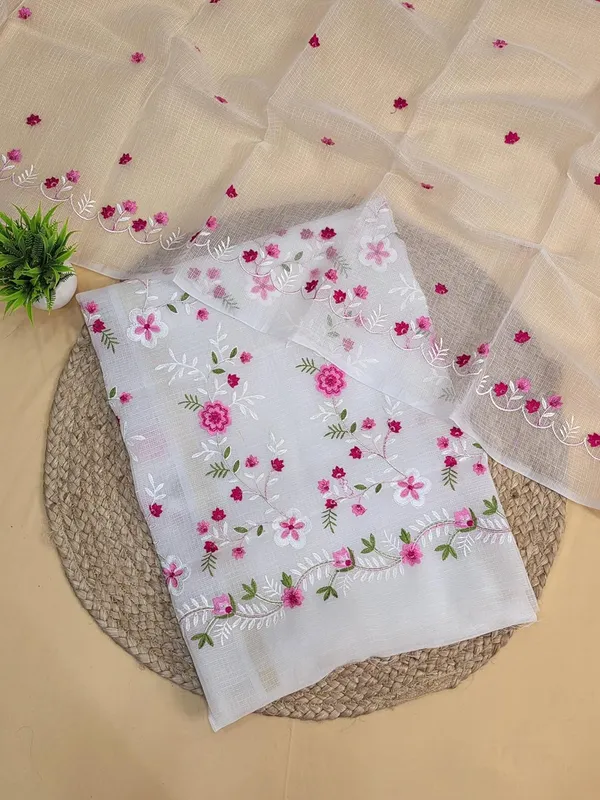 White_Kota_Cotton_Suit_Unstiched_Dress_Material_For_Womens