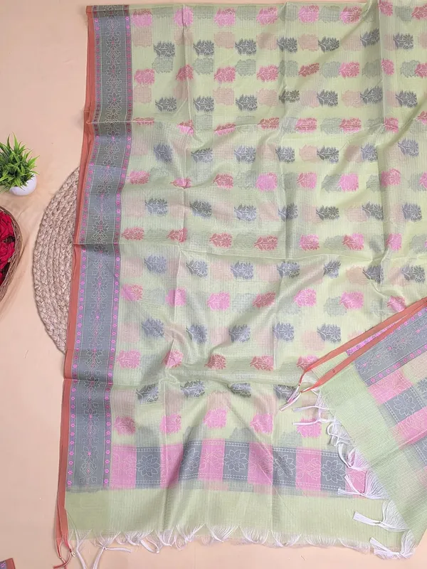 Mint_Green_Kota_Cotton_Suit_Unstiched_Dress_Material_For_Womens