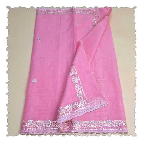 Peach_Kota_Cotton_Saree_For_Womens