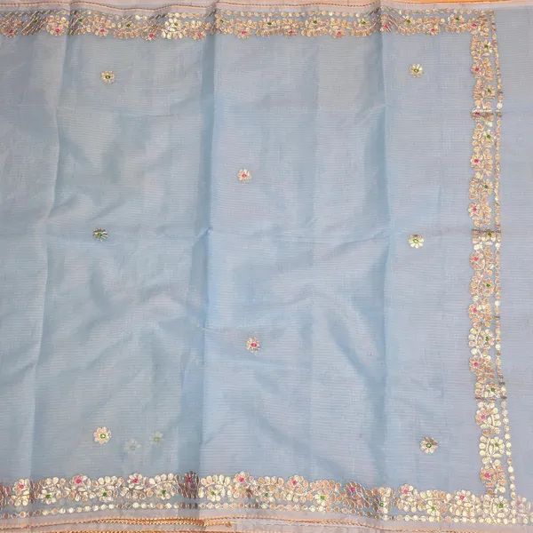 Skyblue_Kota_Cotton_Saree_For_Womens