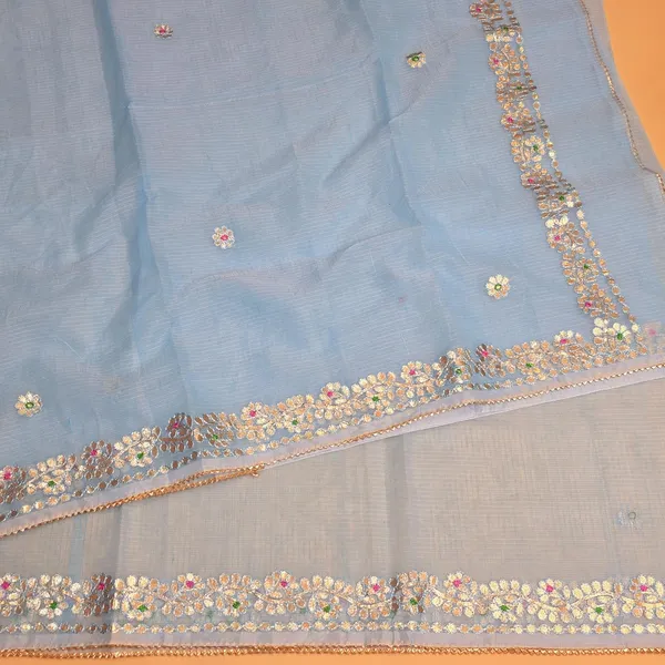 Skyblue_Kota_Cotton_Saree_For_Womens