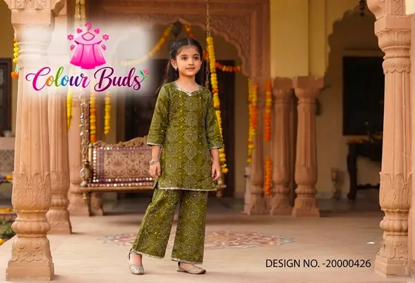 Olive_Green_Cotton_Premium_Straight_kurta_with_pant_For_Girls