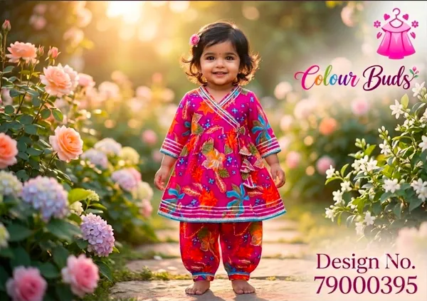 Pink_Cotton_Blend_Premium_Peplum_top_with_Harem_pant_For_Girls