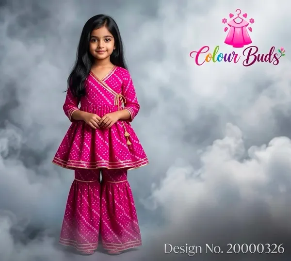 Bright_Pink_Cotton_Premium_Co-ord_Set_For_Girls
