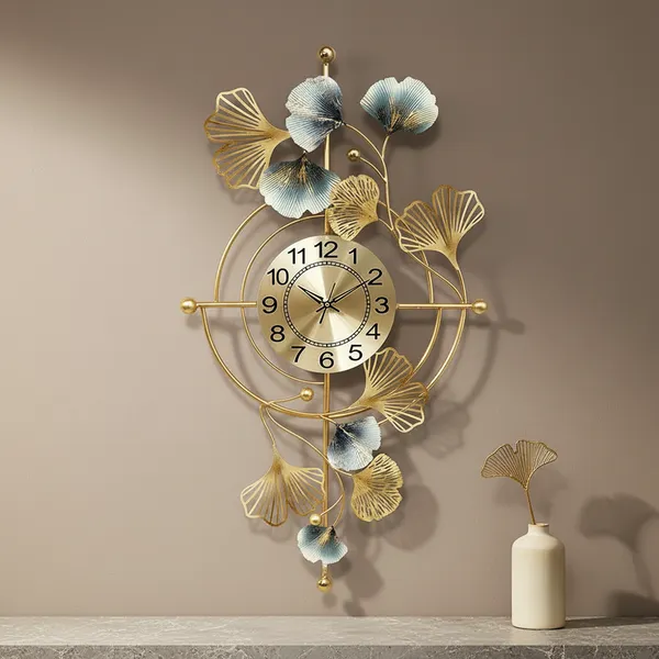 Amhomedecor_Analog_107_cm_X_57_cm_Wall_Clock_(Multicolor,_Without_Glass,_Standard)
