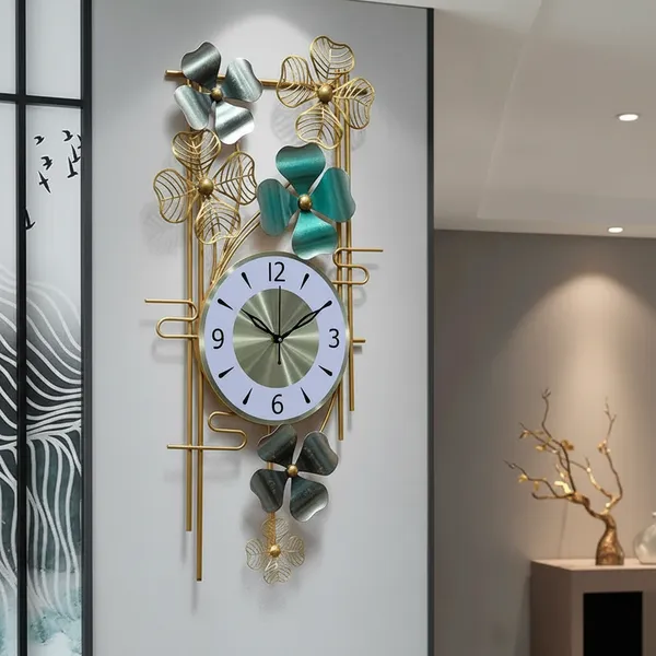 Amhomedecor_Analog_97_cm_X_47_cm_Wall_Clock_(White,_Without_Glass,_Standard)