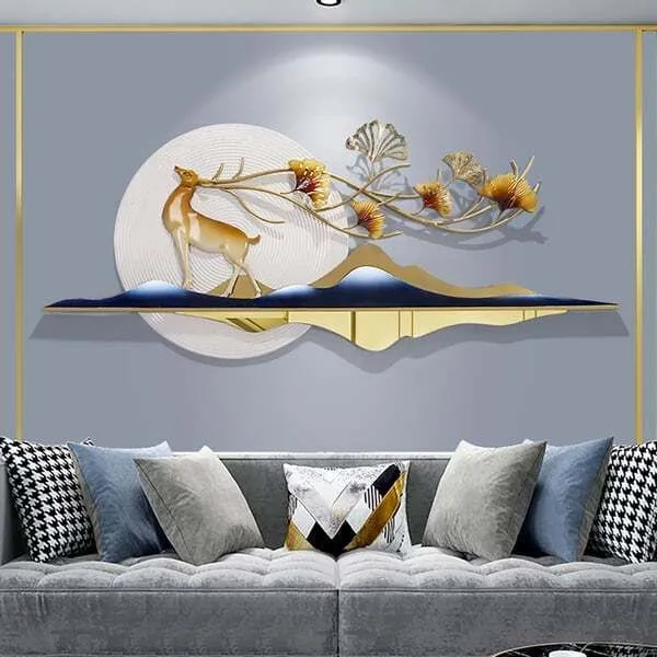 AM_HOME_Decor_Metal_Hanging_Wall_Art_Decorative_for_Farm_House/Living_Room/Bedroom/Hall/Dining_Hall_Decoration_with_Antique_Design_&_Glossy_Finish_(48_X_1_X_23_Inch)