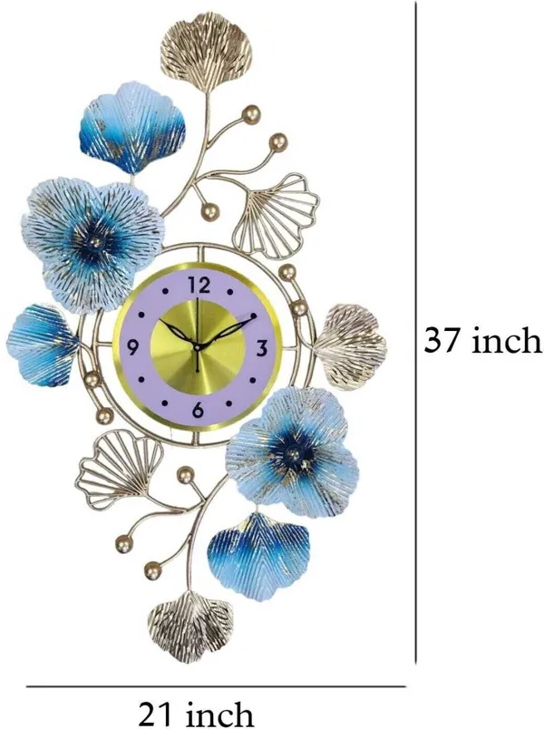 Amhomedecor_Analog_94_cm_X_55_cm_Wall_Clock_(Gold,_Without_Glass,_Standard)