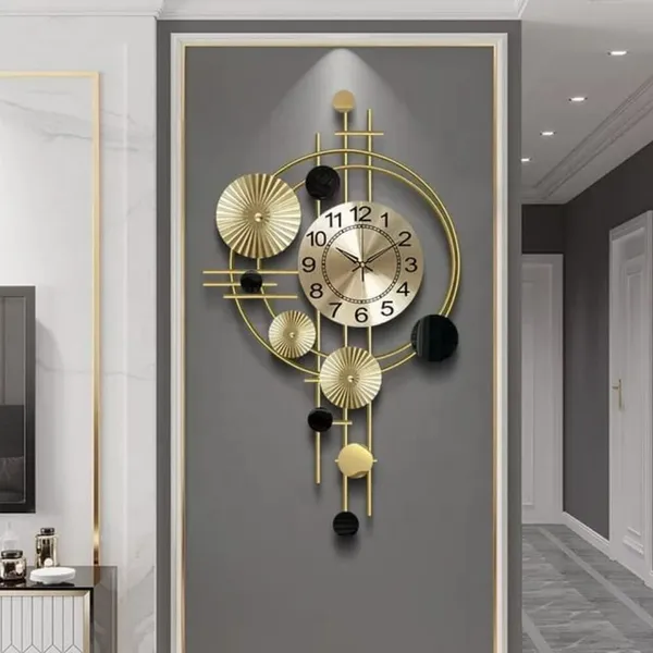 Amhomedecor_Analog_81.3_cm_X_20_cm_Wall_Clock_(Multicolor,_Without_Glass,_Standard)