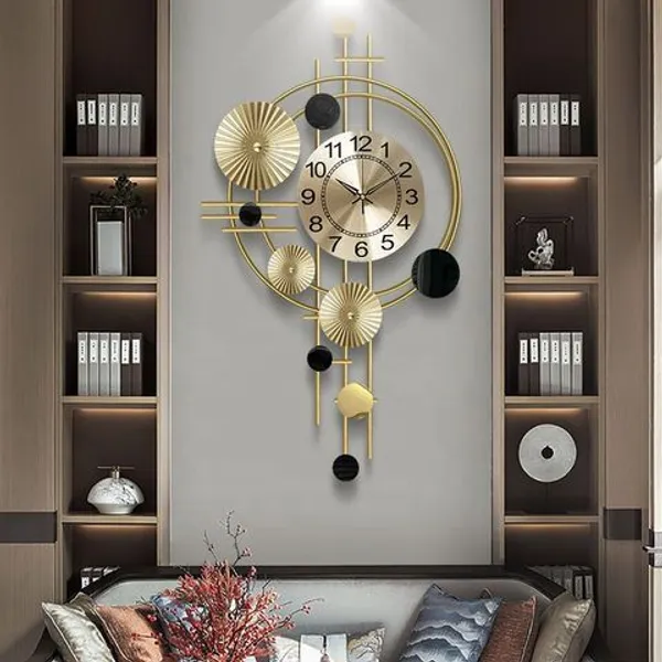 Amhomedecor_Analog_81.3_cm_X_20_cm_Wall_Clock_(Multicolor,_Without_Glass,_Standard)