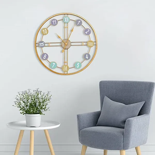 Amhomedecor_Analog_81.3_cm_X_20_cm_Wall_Clock_(Multicolor,_With_Glass,_Standard)