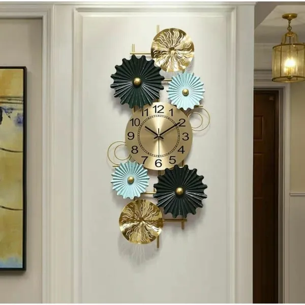 Amhomedecor_Analog_81.3_cm_X_20_cm_Wall_Clock_(Multicolor,_With_Glass,_Standard)