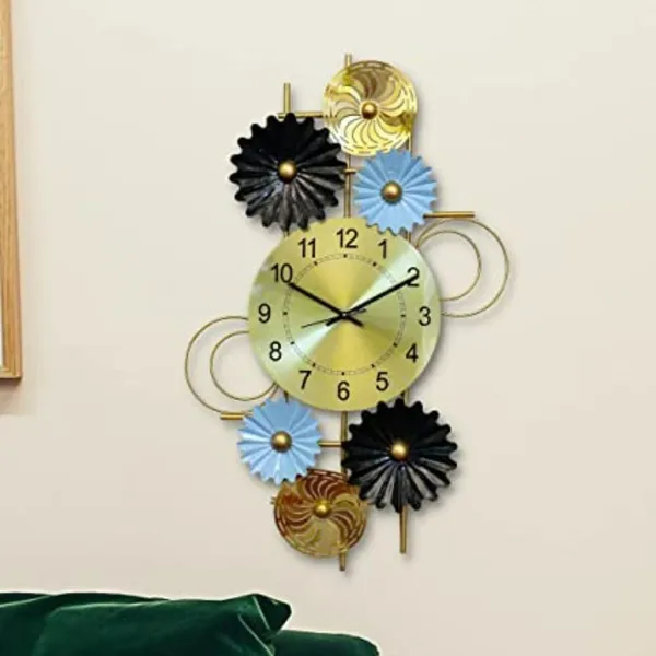 Amhomedecor_Analog_81.3_cm_X_20_cm_Wall_Clock_(Multicolor,_With_Glass,_Standard)