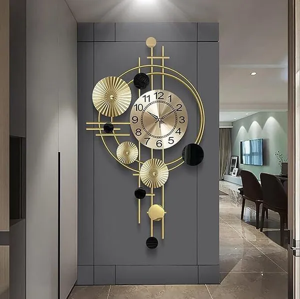 Amhomedecor_Analog_81.3_cm_X_20_cm_Wall_Clock_(Multicolor,_With_Glass,_Standard)